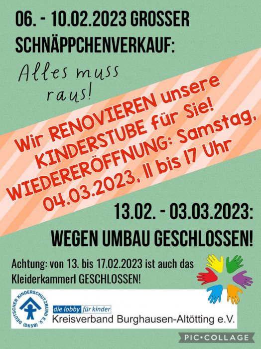 Kleiderkammer Kinderstube